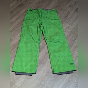 Columbia Green Cargo Snow Pants